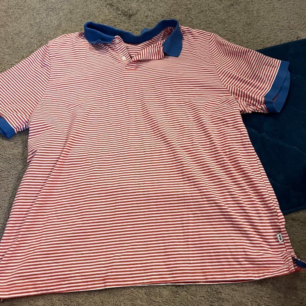 Free assembly xl striped polo